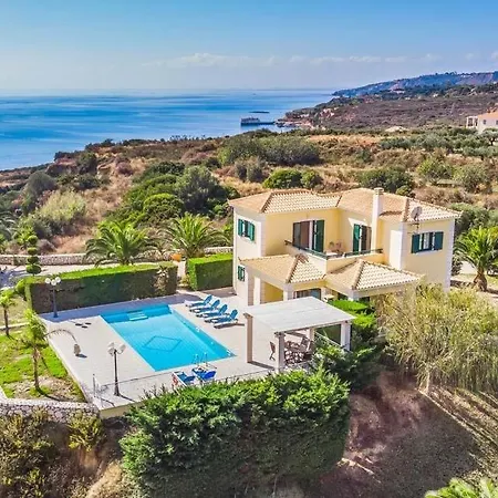 Villa Sleeps 6 Pool Air Con Wifi Karavádhos